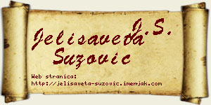 Jelisaveta Suzović vizit kartica